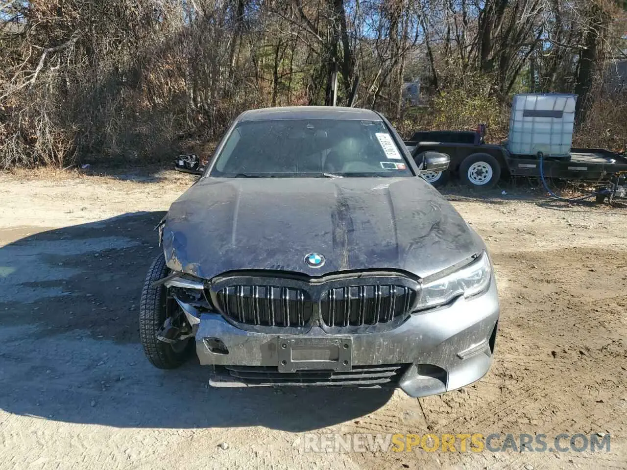 5 fotografías del automóvil dañado 3MW5R7J07N8C53541 BMW 3 SERIES 2022