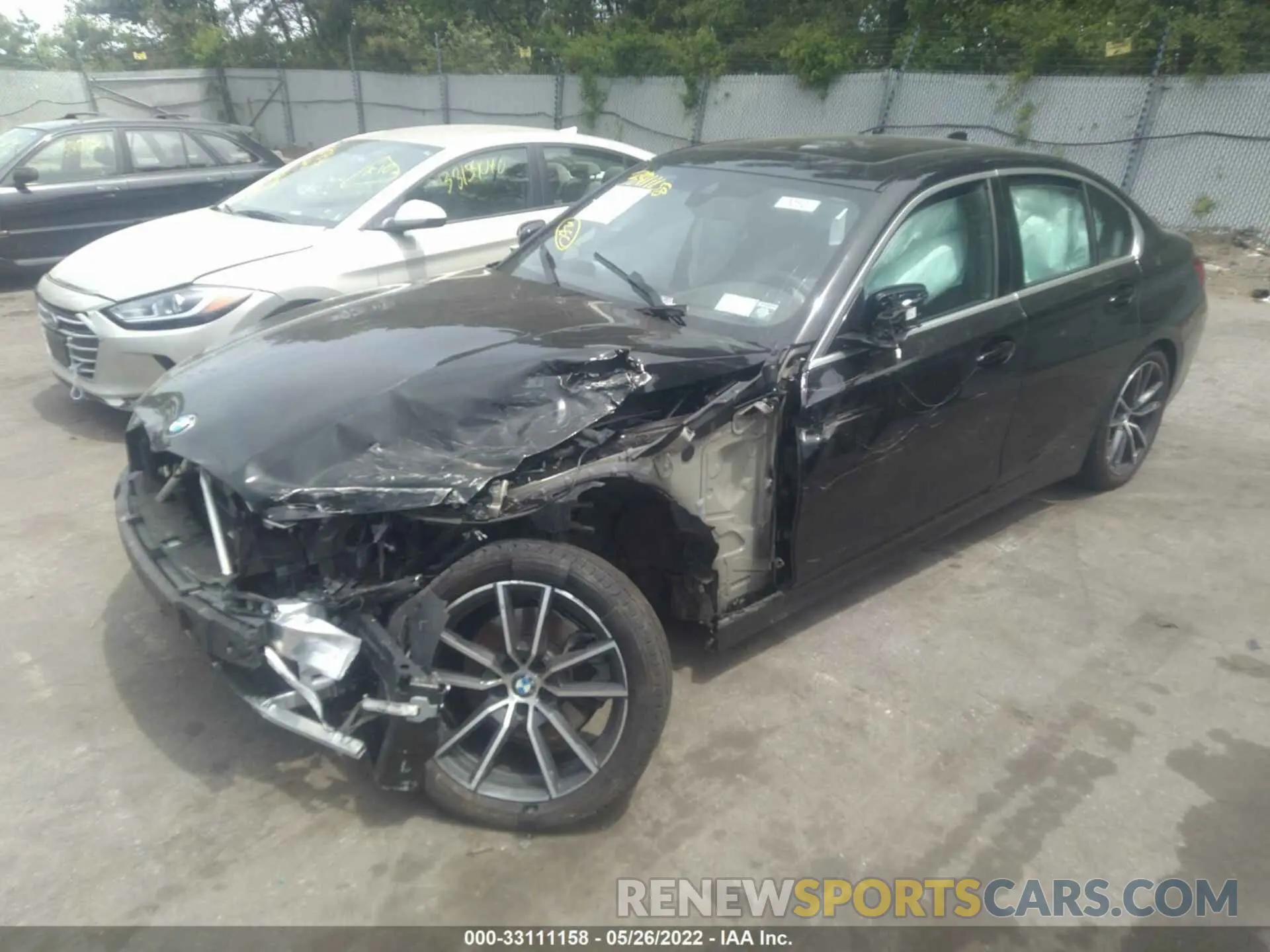 2 fotografías del automóvil dañado 3MW5R7J09N8C23263 BMW 3 SERIES 2022
