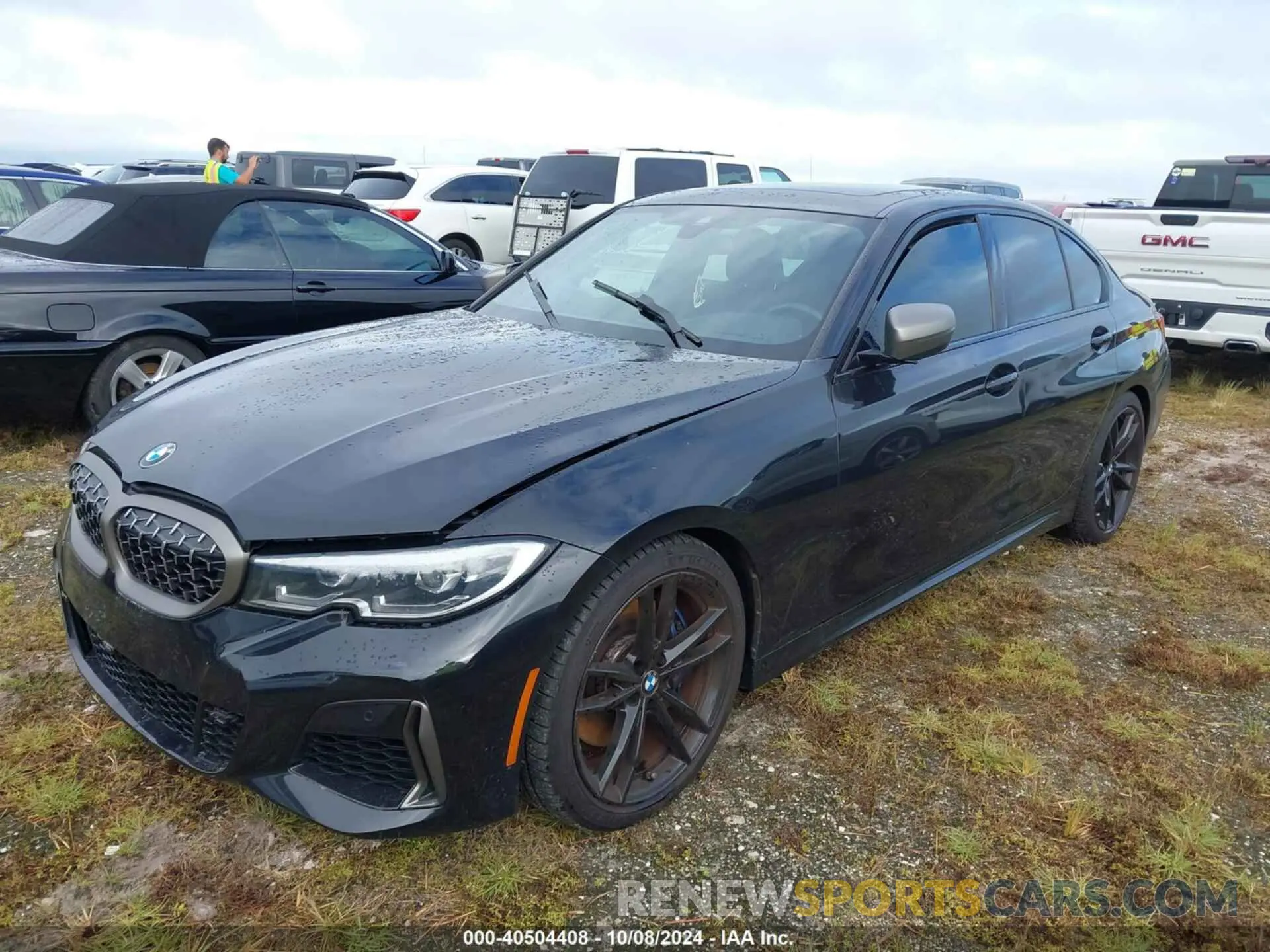 2 fotografías del automóvil dañado 3MW5U7J08N8C38349 BMW 3 SERIES 2022