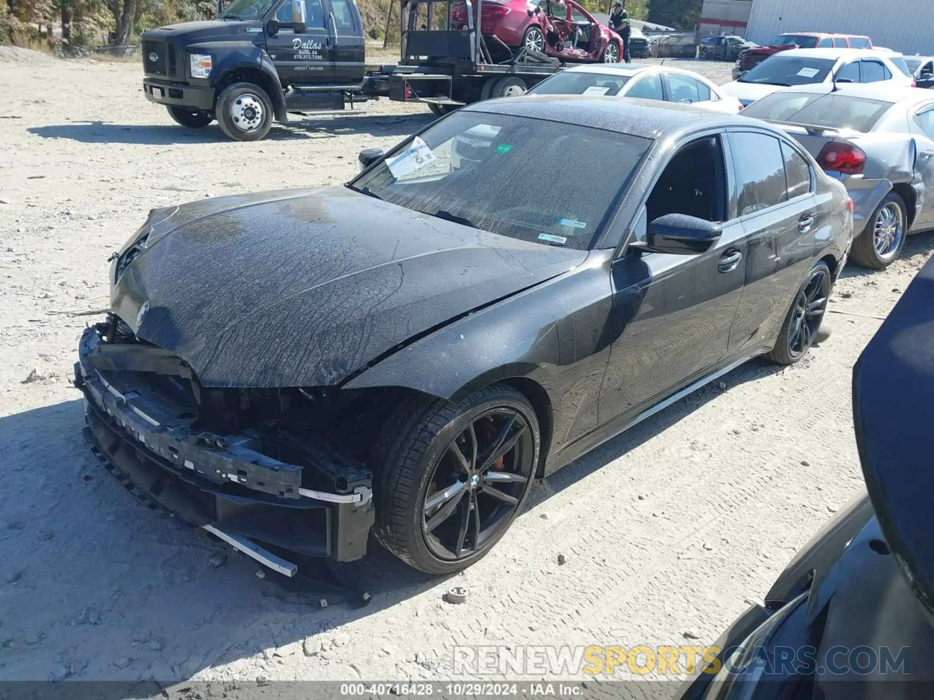 2 fotografías del automóvil dañado 3MW5U7J0XN8C33167 BMW 3 SERIES 2022