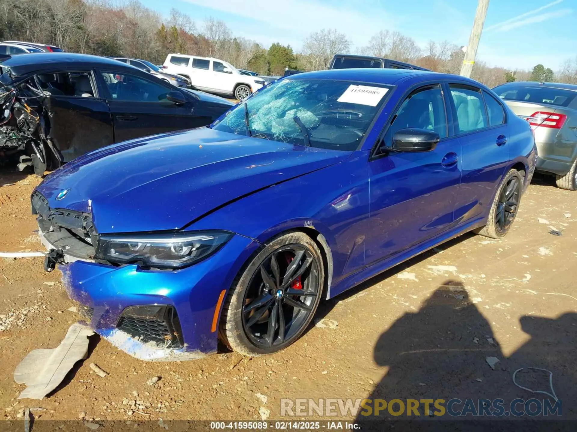 2 fotografías del automóvil dañado 3MW5U9J00N8C55321 BMW 3 SERIES 2022