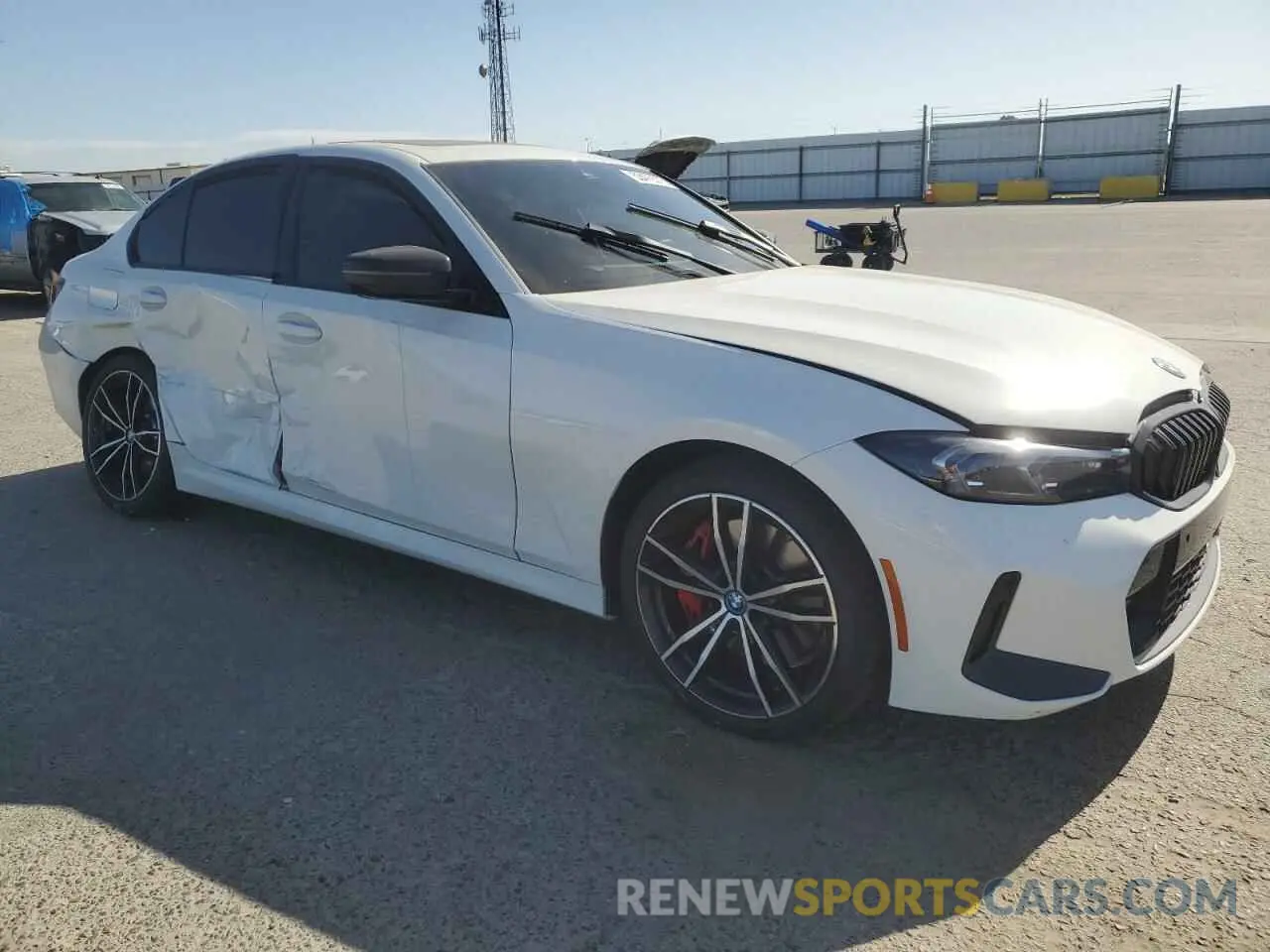 4 fotografías del automóvil dañado 3MW39FF01P8D02438 BMW 3 SERIES 2023