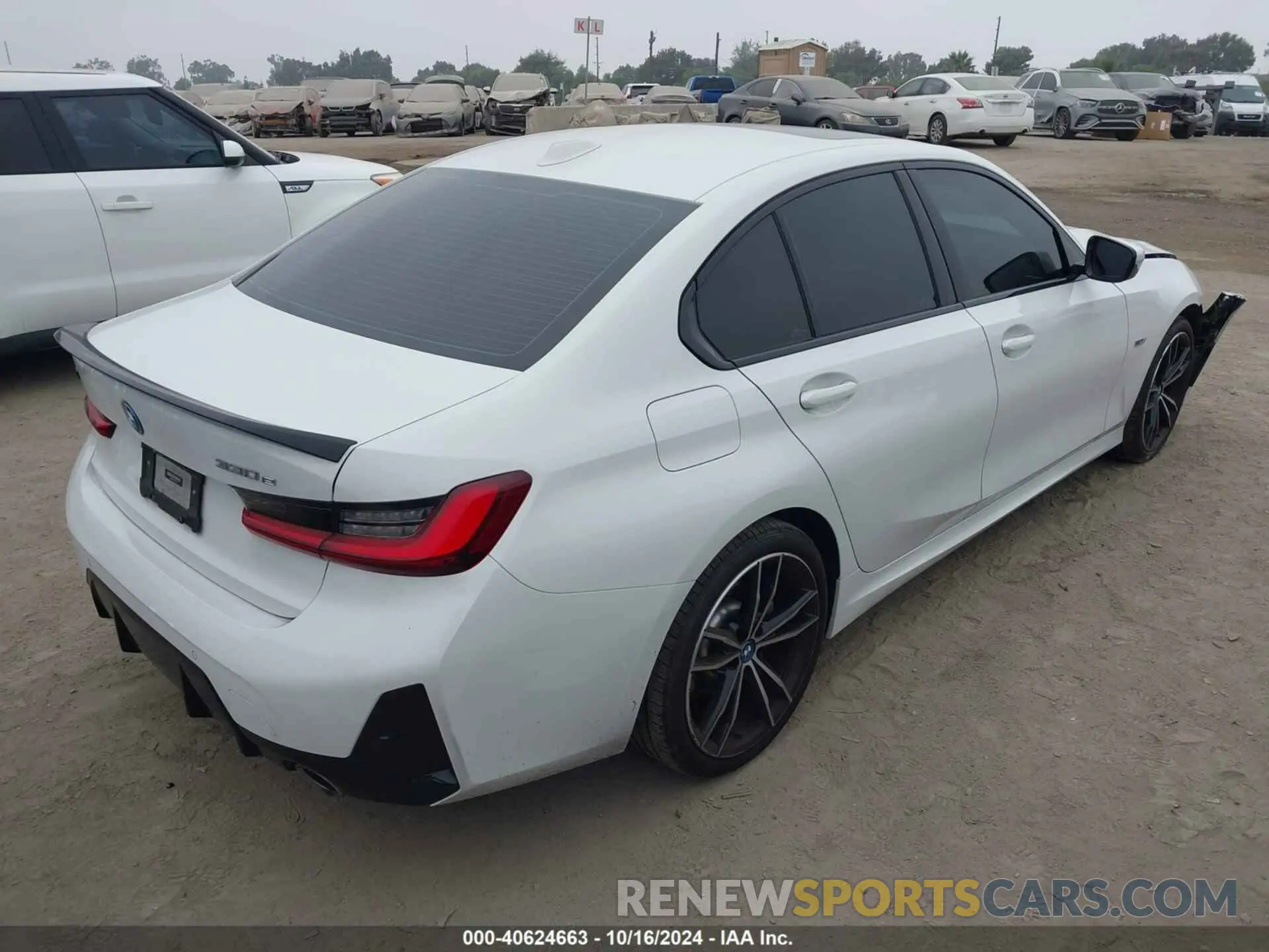 4 fotografías del automóvil dañado 3MW39FF04P8C87627 BMW 3 SERIES 2023