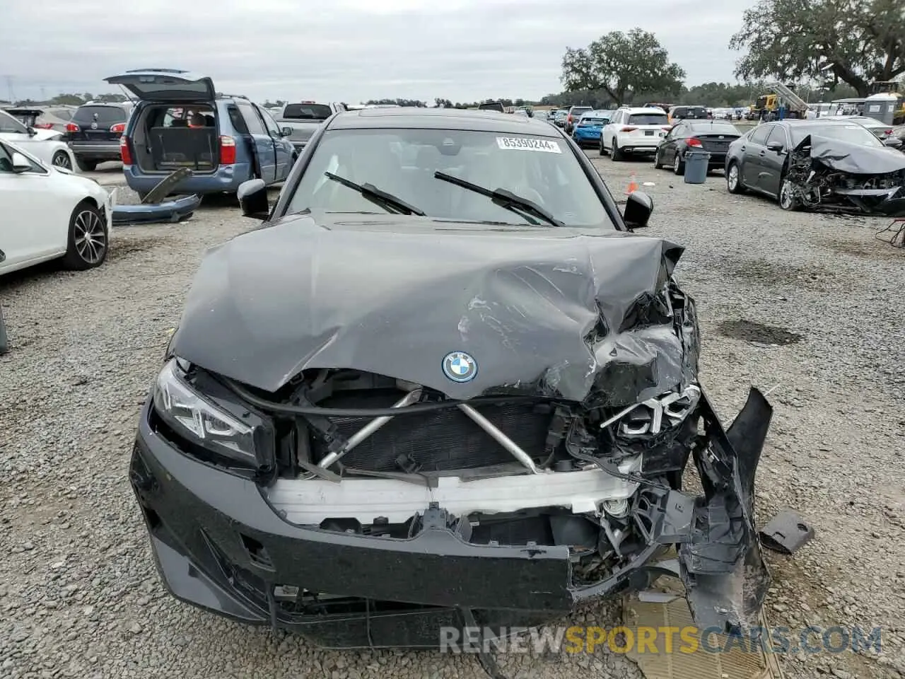 5 fotografías del automóvil dañado 3MW39FF04P8D47776 BMW 3 SERIES 2023