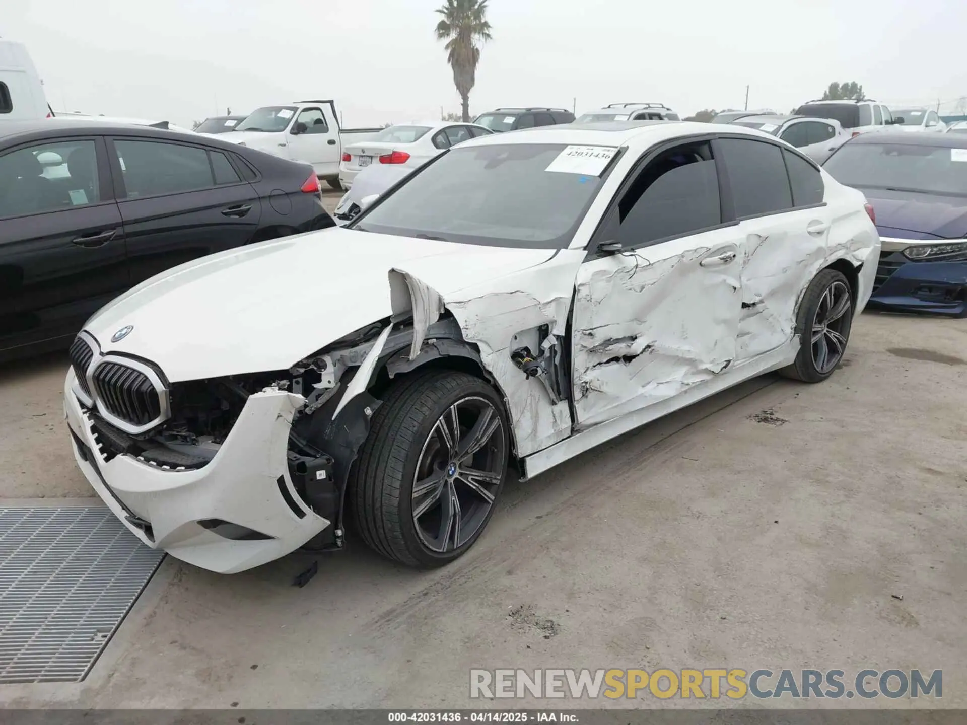 2 fotografías del automóvil dañado 3MW39FF09P8D13090 BMW 3 SERIES 2023