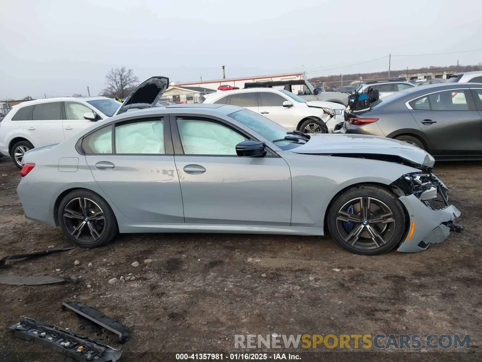 13 fotografías del automóvil dañado 3MW49FF02P8C85654 BMW 3 SERIES 2023