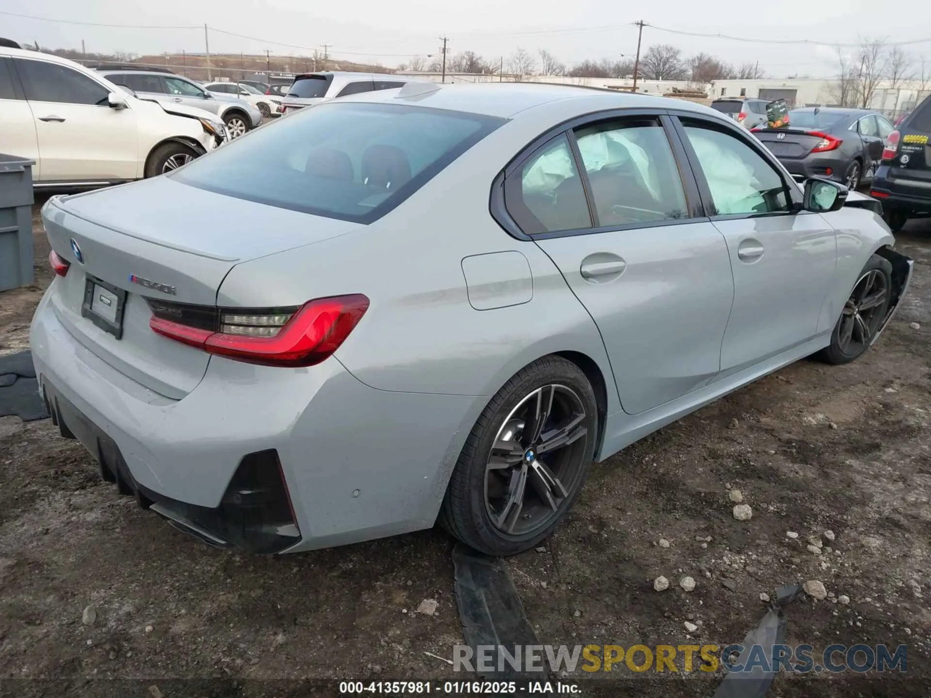 4 fotografías del automóvil dañado 3MW49FF02P8C85654 BMW 3 SERIES 2023