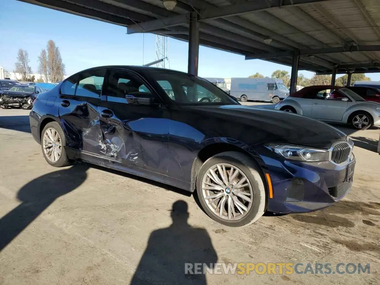 4 fotografías del automóvil dañado 3MW69FF07P8D13456 BMW 3 SERIES 2023
