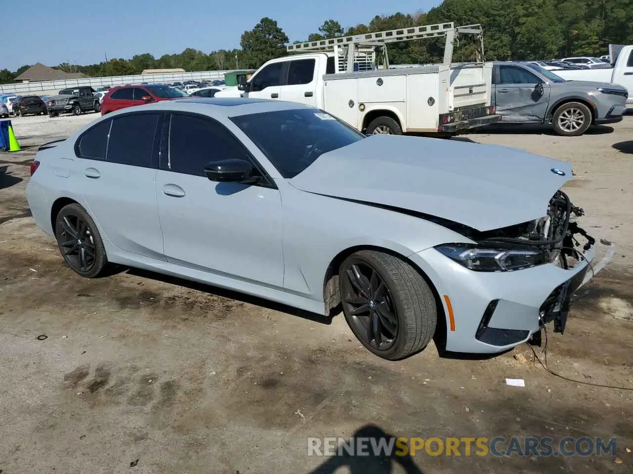 4 fotografías del automóvil dañado 3MW89FF00P8D66606 BMW 3 SERIES 2023