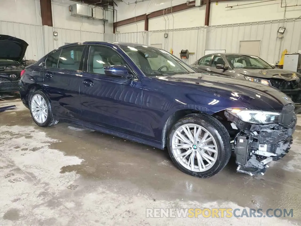 4 fotografías del automóvil dañado 3MW89FF04P8C83843 BMW 3 SERIES 2023