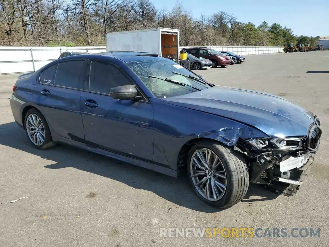 4 fotografías del automóvil dañado 3MW89FF04P8D09387 BMW 3 SERIES 2023