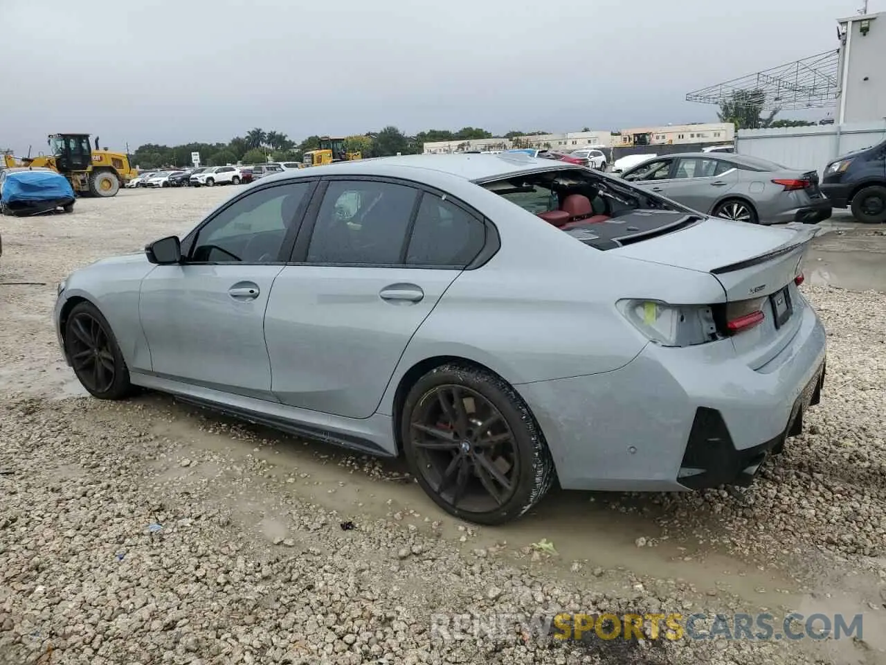 2 fotografías del automóvil dañado 3MW89FF04P8D31311 BMW 3 SERIES 2023