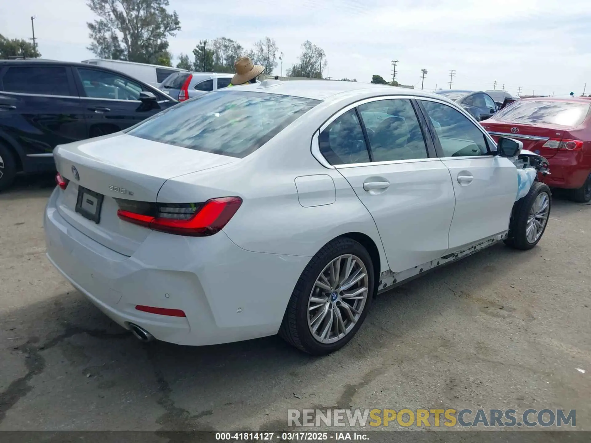 4 fotografías del automóvil dañado 3MW39FF00R8D79501 BMW 3 SERIES 2024