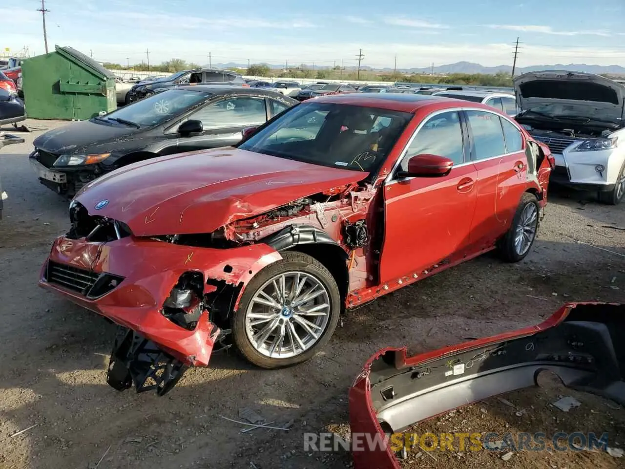 1 fotografías del automóvil dañado 3MW39FF01R8E69305 BMW 3 SERIES 2024