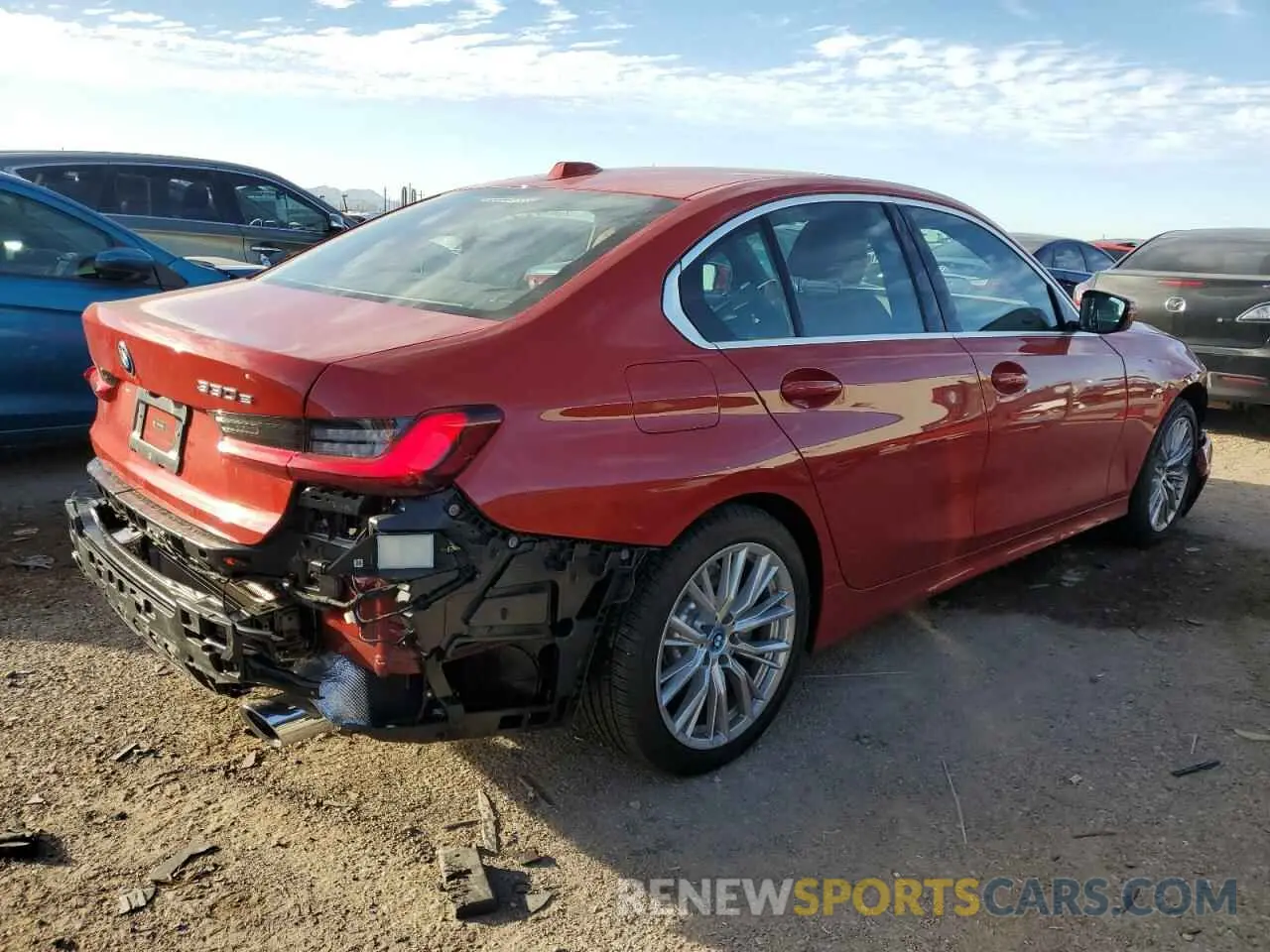 3 fotografías del automóvil dañado 3MW39FF01R8E69305 BMW 3 SERIES 2024