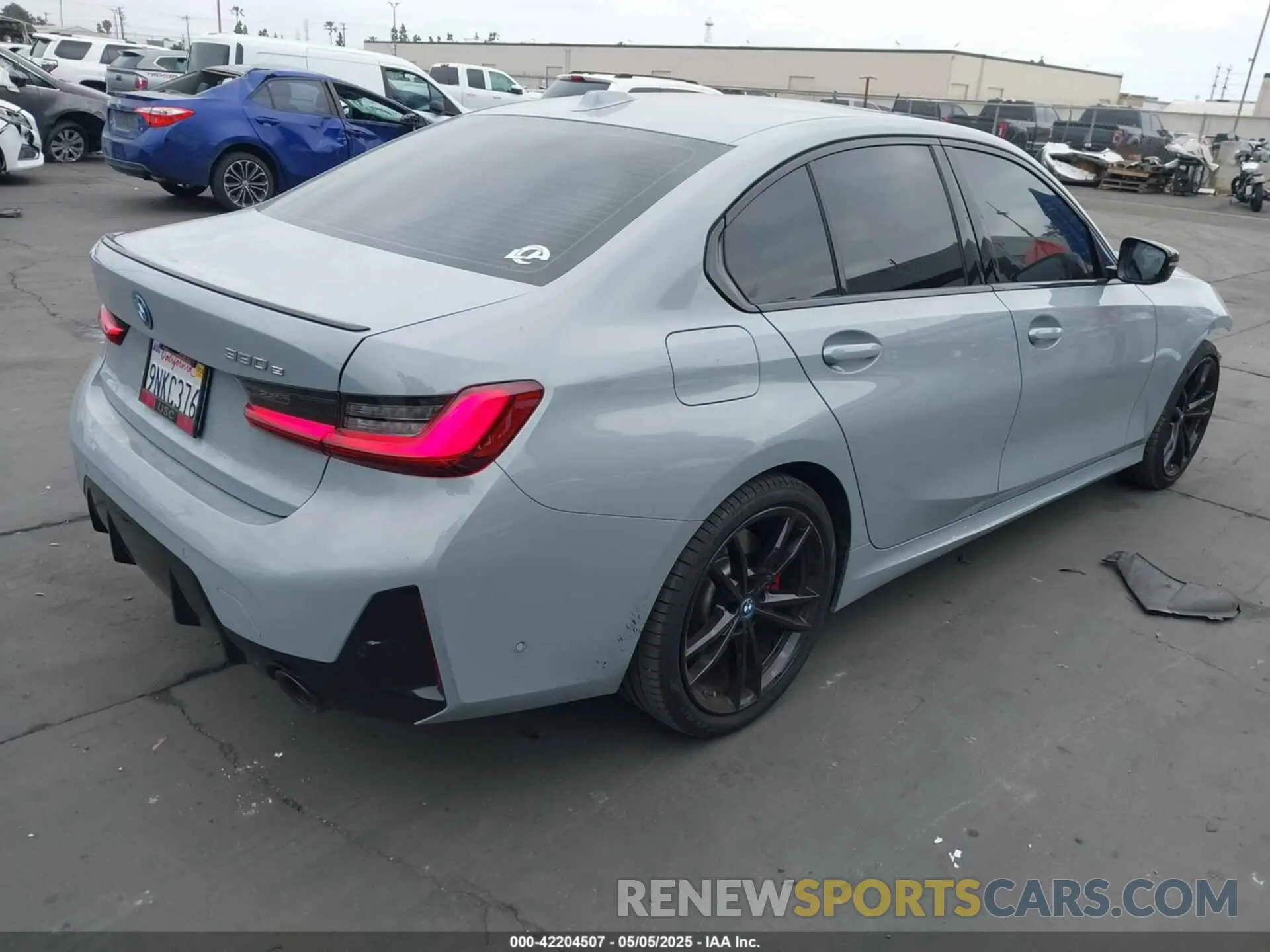 4 fotografías del automóvil dañado 3MW39FF06R8E82471 BMW 3 SERIES 2024