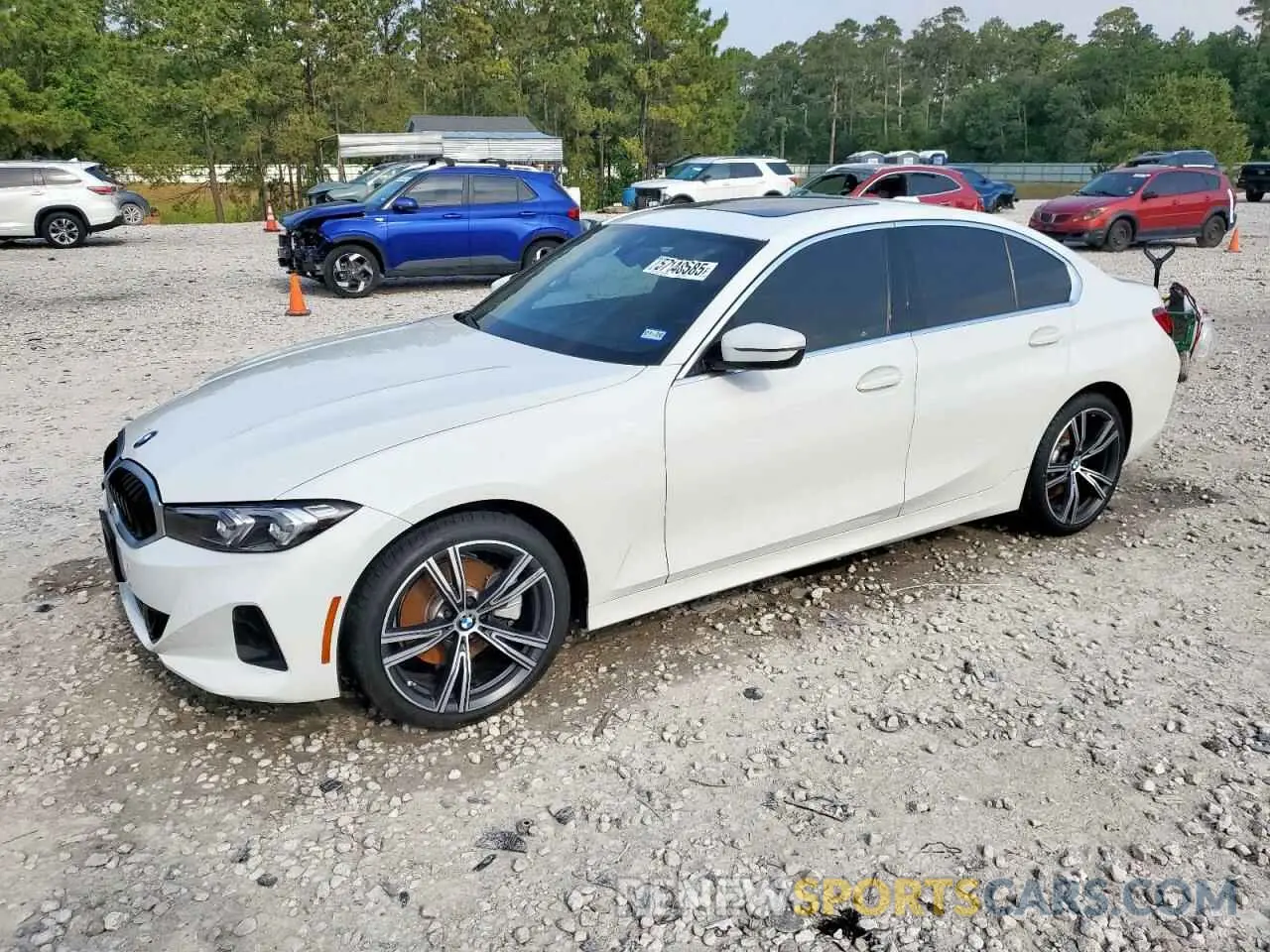 1 fotografías del automóvil dañado 3MW69FF01R8E09358 BMW 3 SERIES 2024