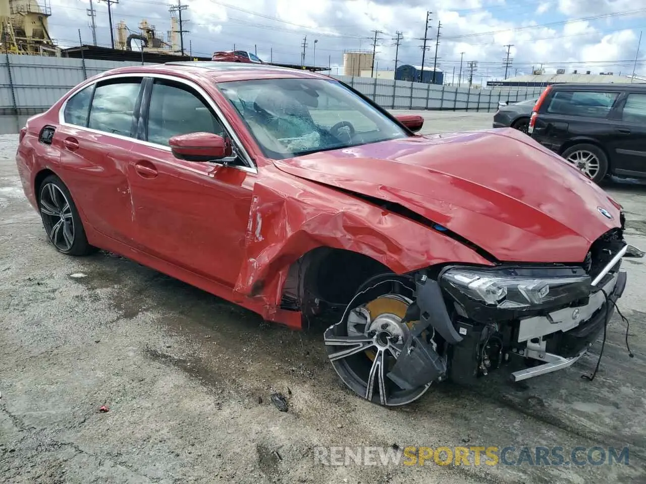4 fotografías del automóvil dañado 3MW69FF03R8E78195 BMW 3 SERIES 2024