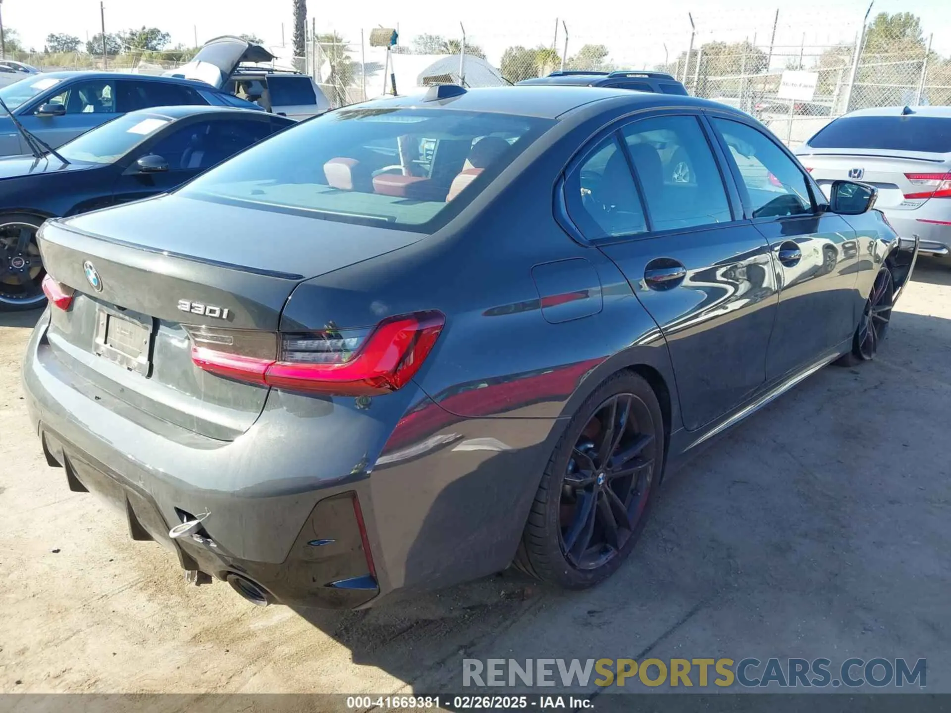 4 fotografías del automóvil dañado 3MW69FF04R8E27076 BMW 3 SERIES 2024