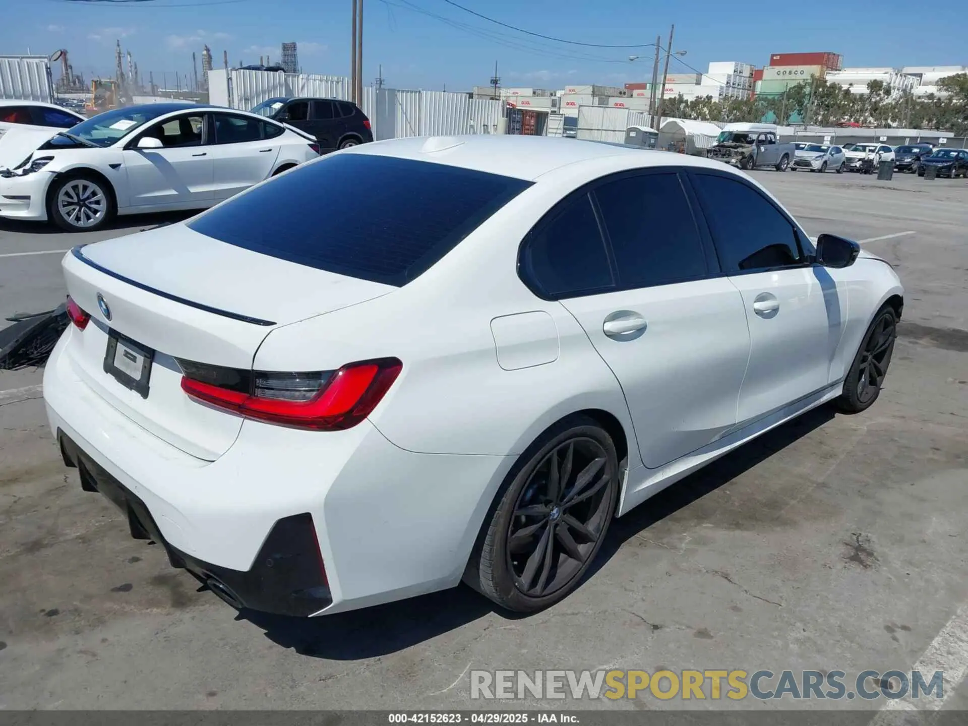 4 fotografías del automóvil dañado 3MW69FF06R8D79936 BMW 3 SERIES 2024