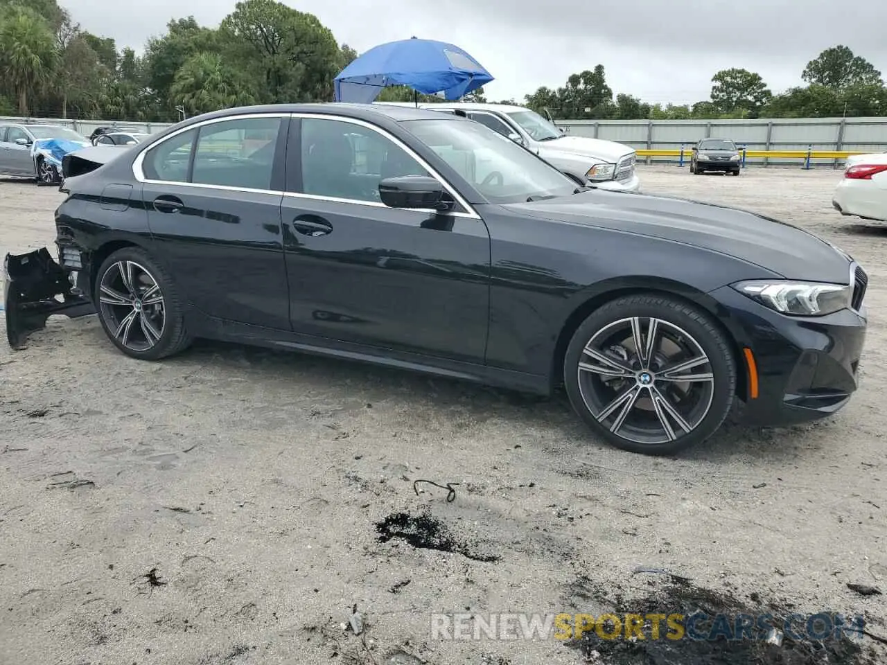 4 fotografías del automóvil dañado 3MW69FF08R8E46620 BMW 3 SERIES 2024