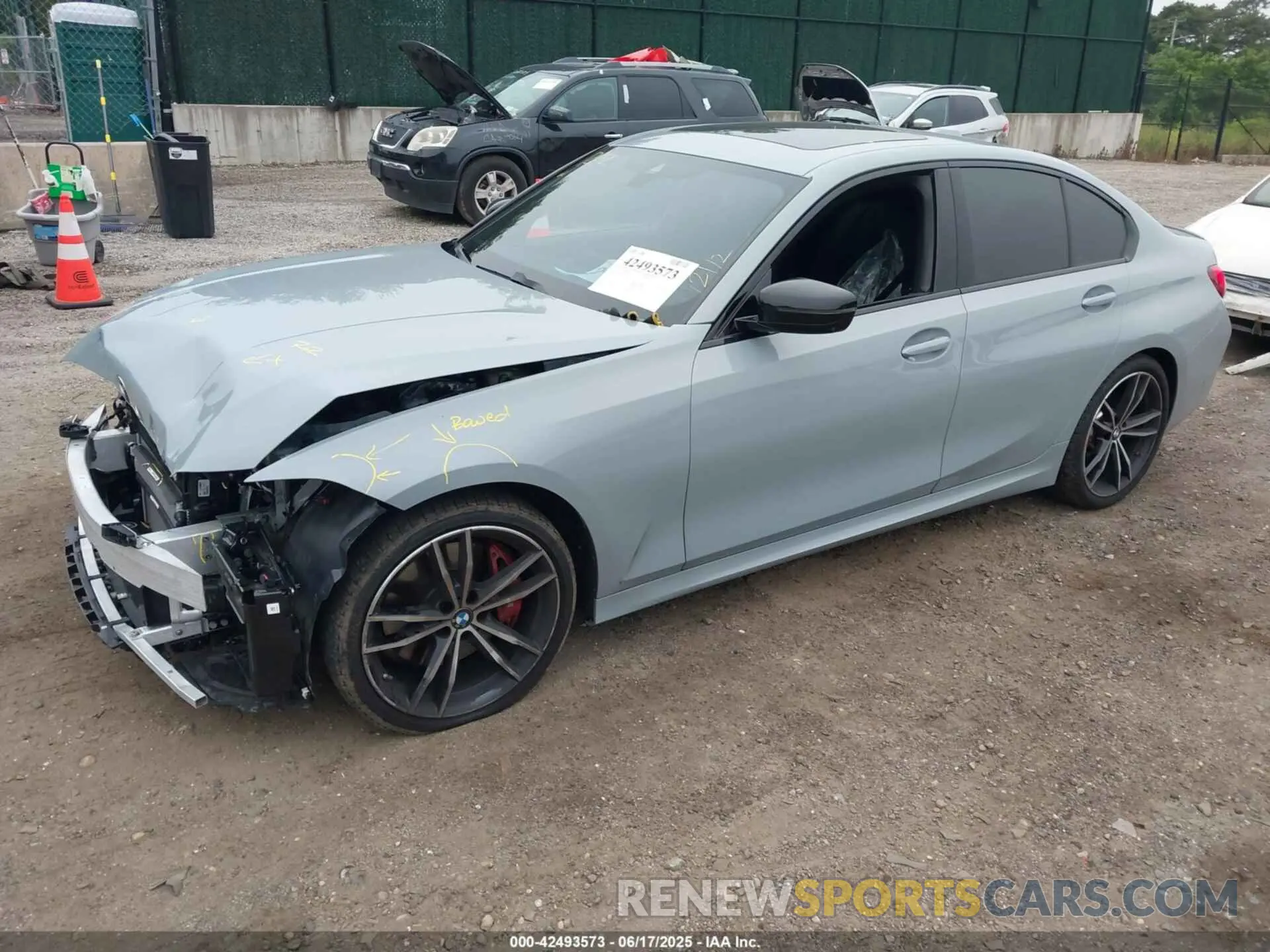 2 fotografías del automóvil dañado 3MW89FF01R8E35497 BMW 3 SERIES 2024