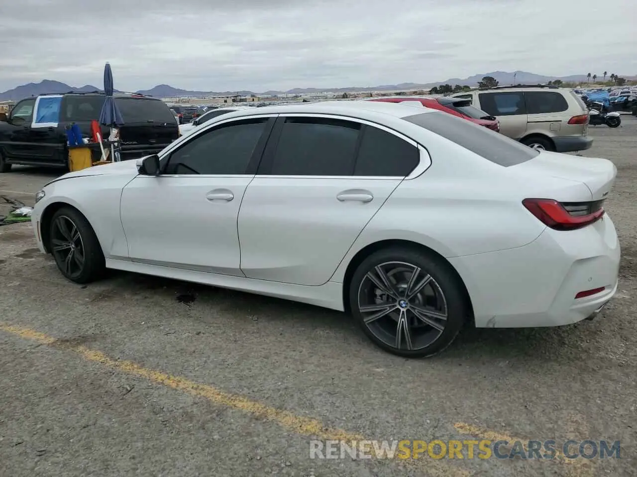 2 fotografías del automóvil dañado 3MW89FF03R8E14781 BMW 3 SERIES 2024