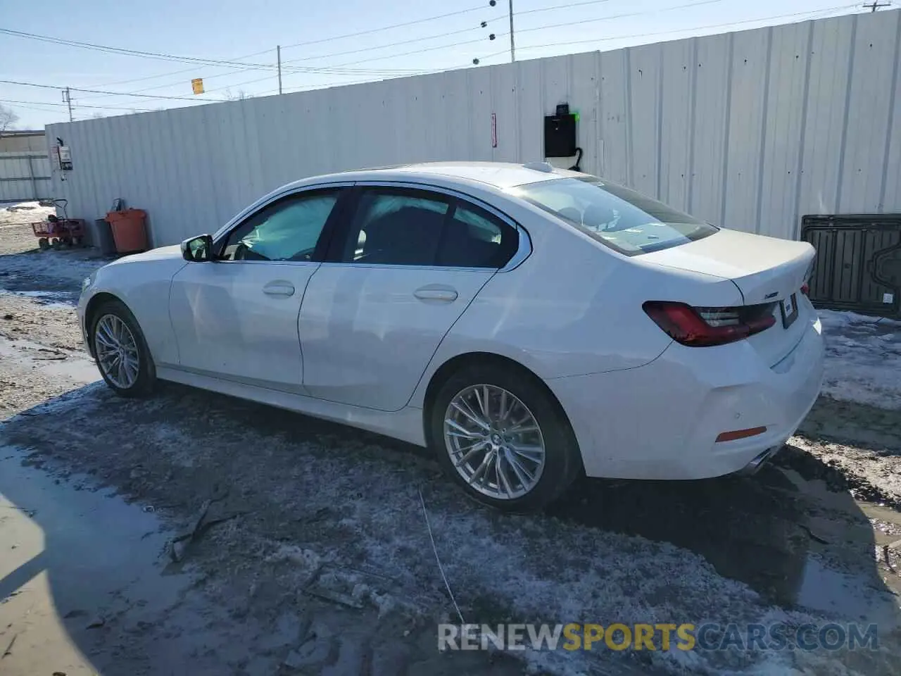 2 fotografías del automóvil dañado 3MW89FF07R8E23225 BMW 3 SERIES 2024