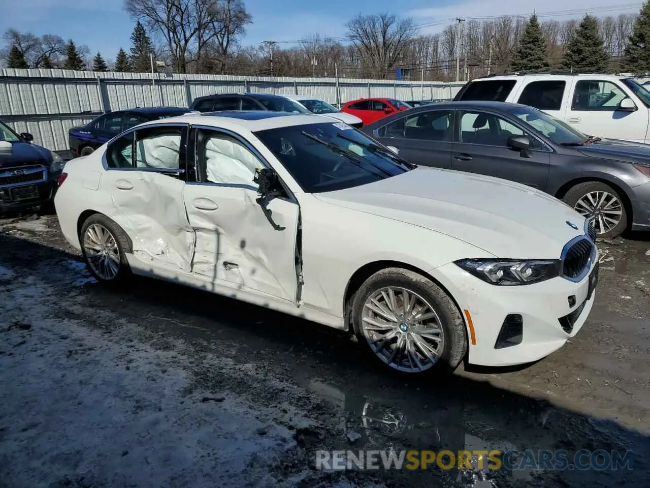 4 fotografías del automóvil dañado 3MW89FF07R8E23225 BMW 3 SERIES 2024