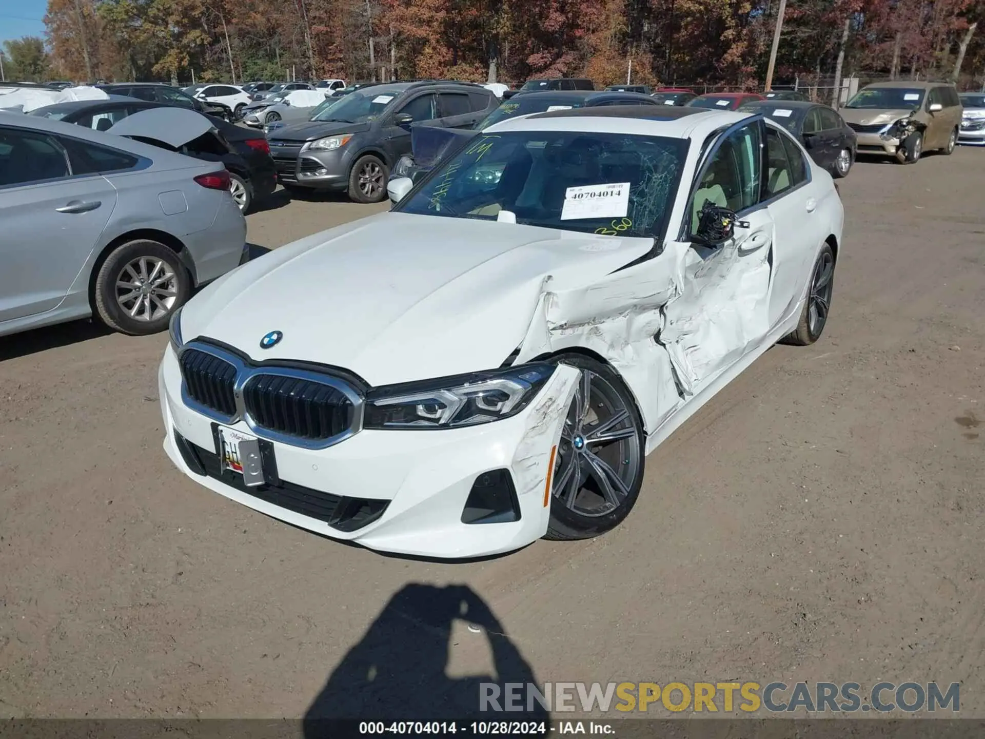 2 fotografías del automóvil dañado 3MW89FF09R8E20701 BMW 3 SERIES 2024