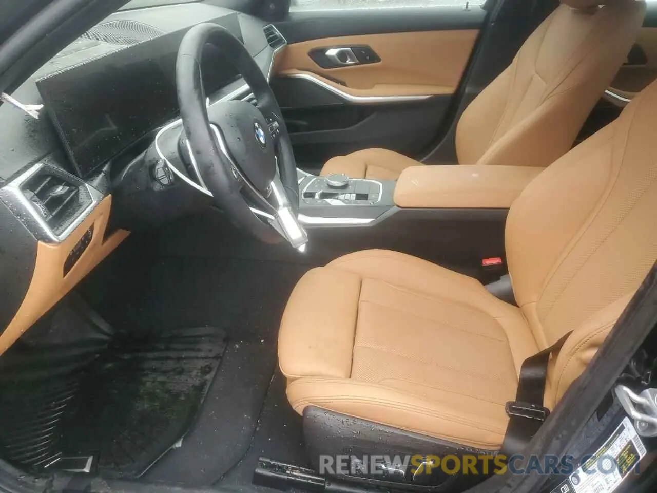 7 fotografías del automóvil dañado 3MW89FF0XR8E77215 BMW 3 SERIES 2024