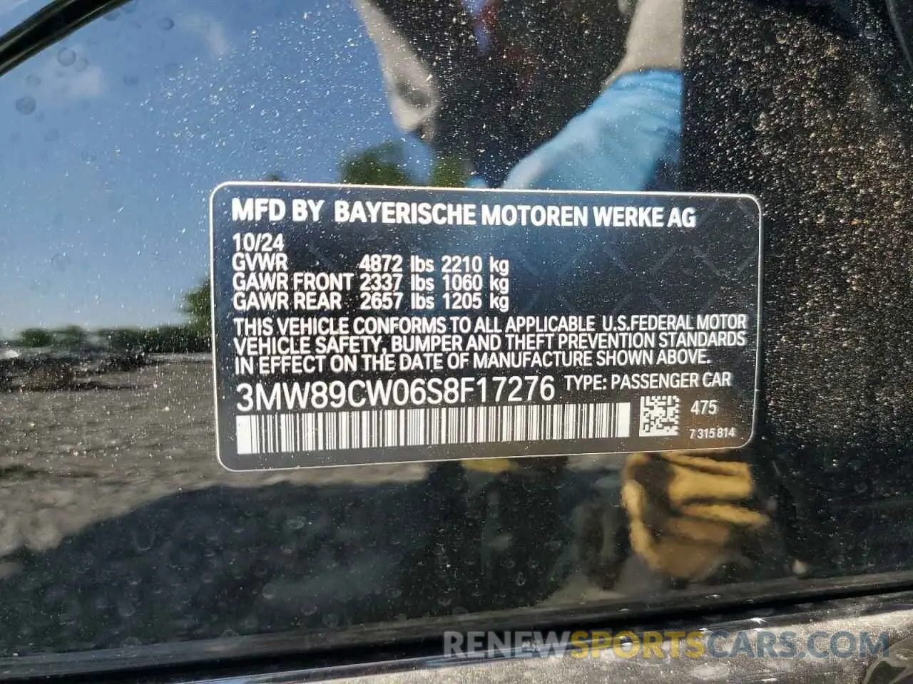 13 fotografías del automóvil dañado 3MW89CW06S8F17276 BMW 3 SERIES 2025