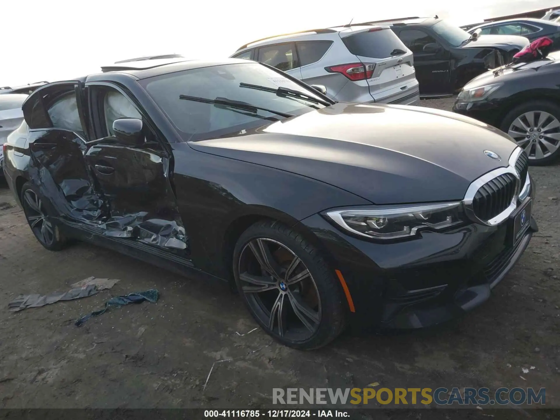 1 fotografías del automóvil dañado 3MW5R7J51K8A04935 BMW 330I 2019