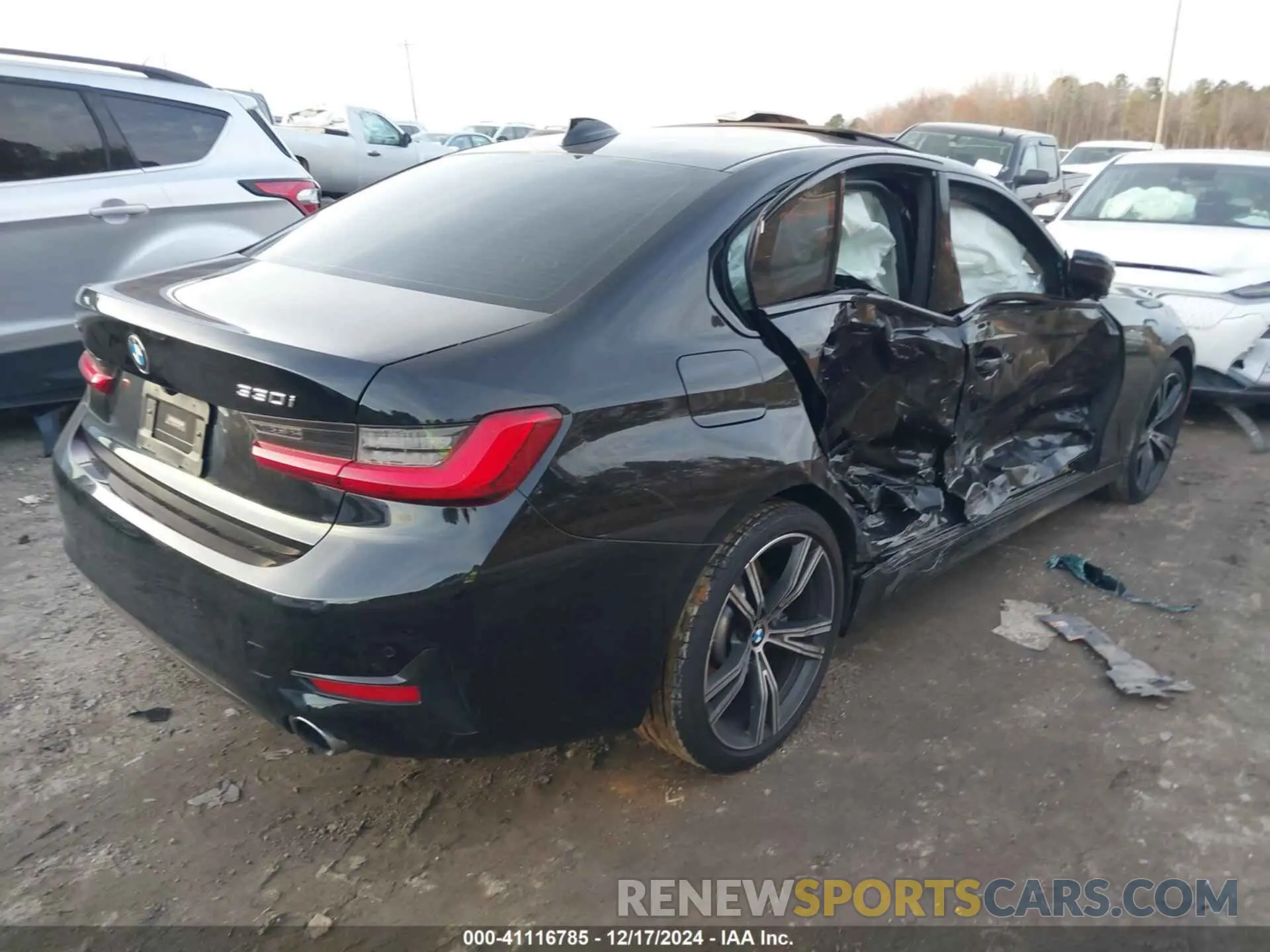 4 fotografías del automóvil dañado 3MW5R7J51K8A04935 BMW 330I 2019