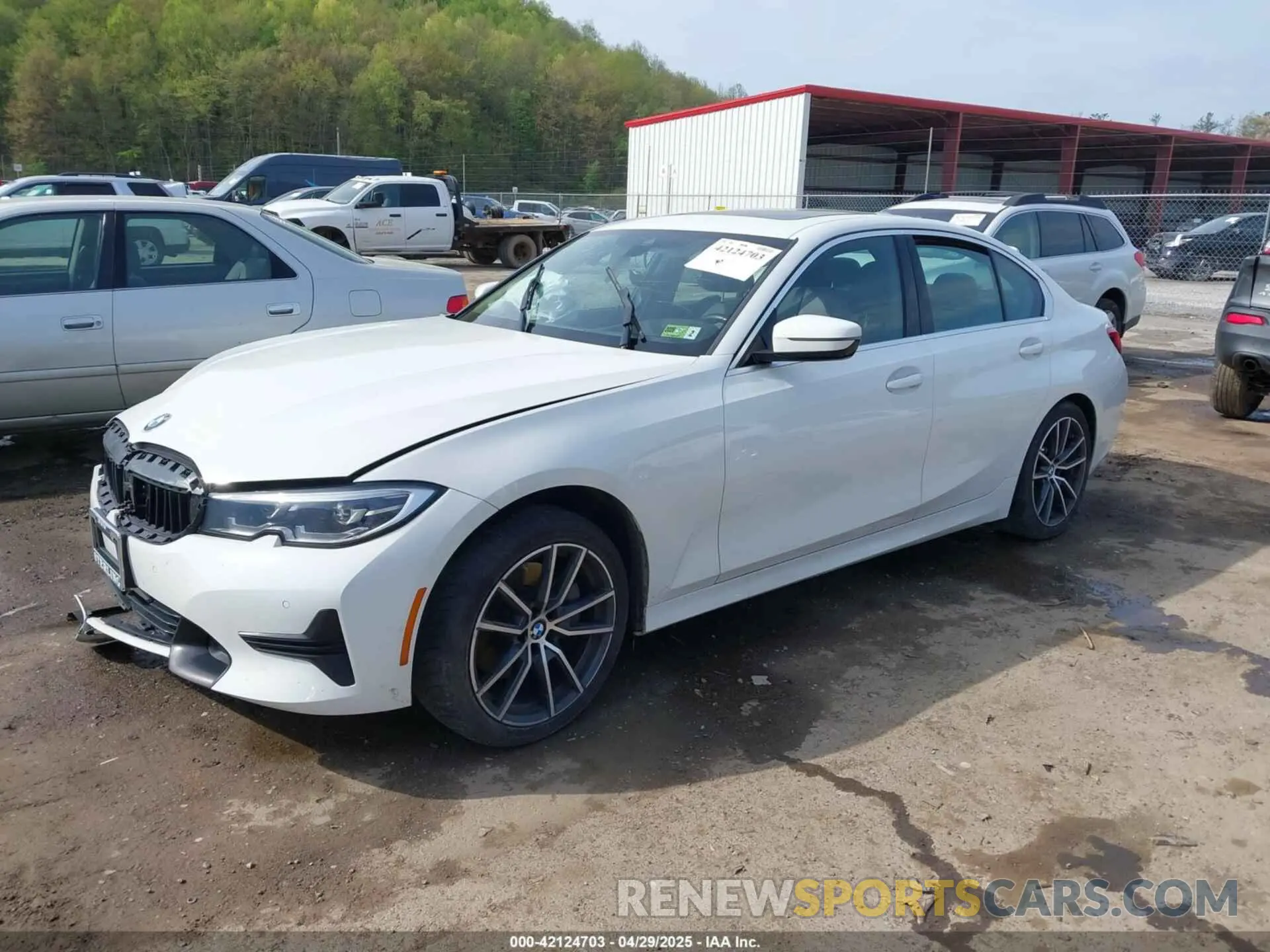 2 fotografías del automóvil dañado 3MW5R7J51K8A05356 BMW 330I 2019