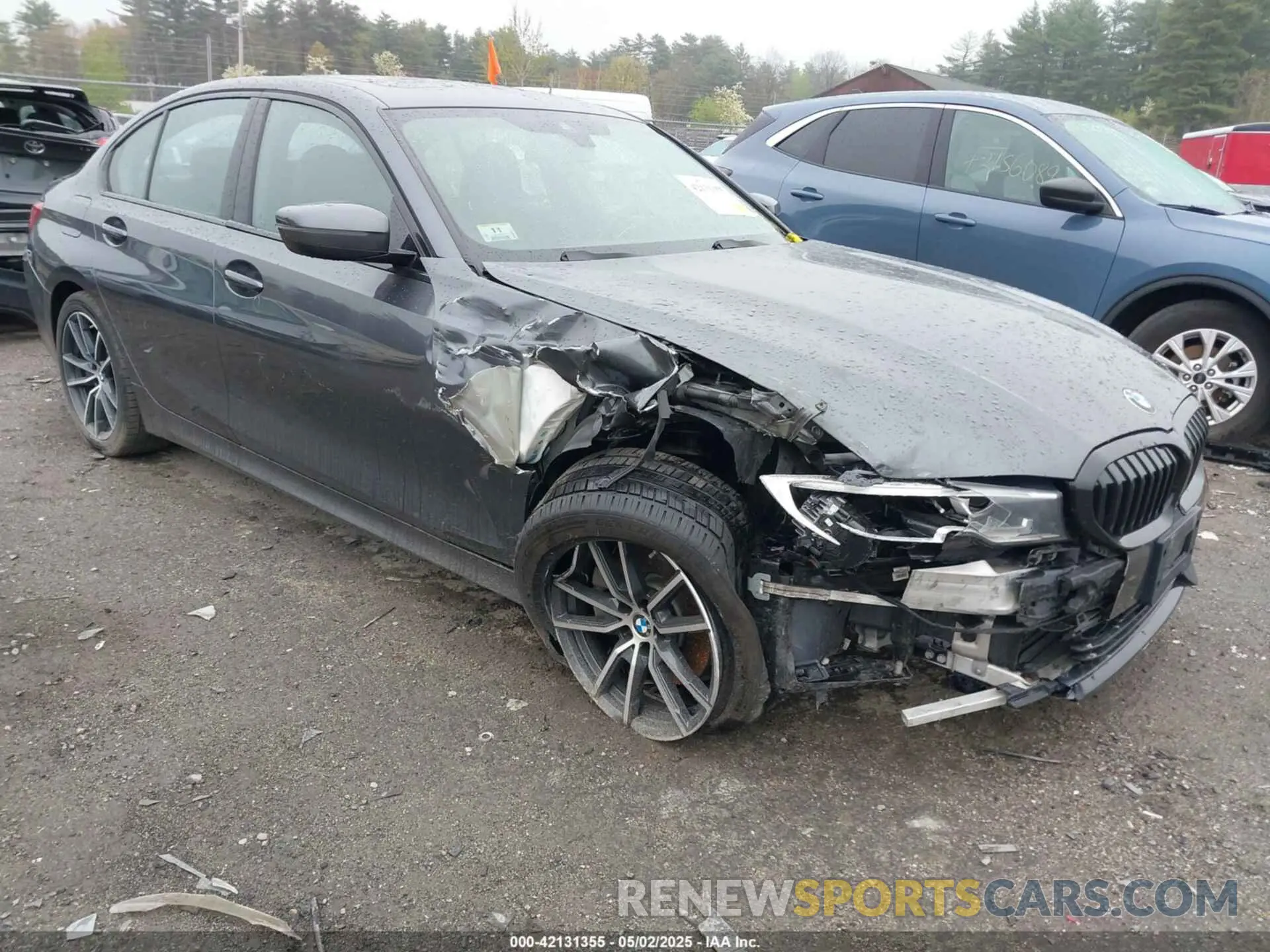 1 fotografías del automóvil dañado 3MW5R7J54K8A05383 BMW 330I 2019