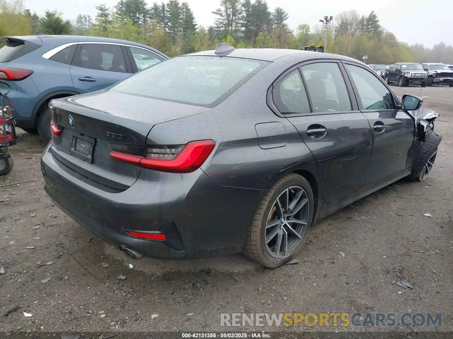 4 fotografías del automóvil dañado 3MW5R7J54K8A05383 BMW 330I 2019