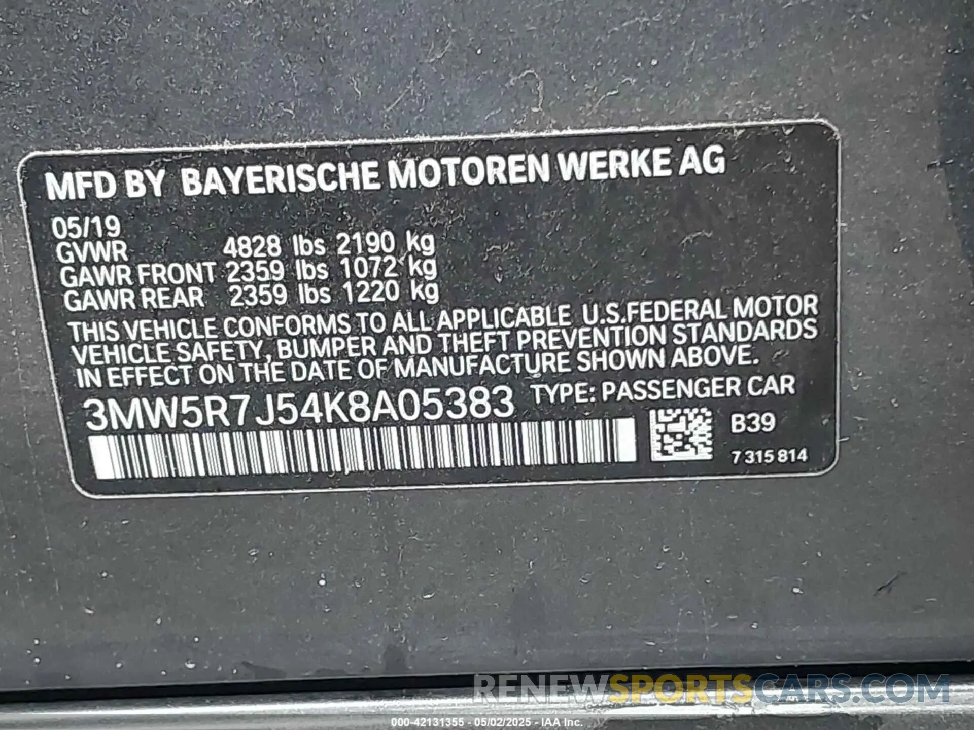 9 fotografías del automóvil dañado 3MW5R7J54K8A05383 BMW 330I 2019