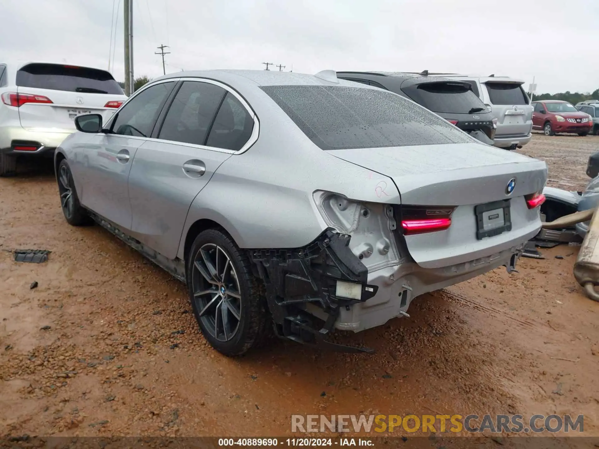3 fotografías del automóvil dañado WBA5R1C53KAE82081 BMW 330I 2019