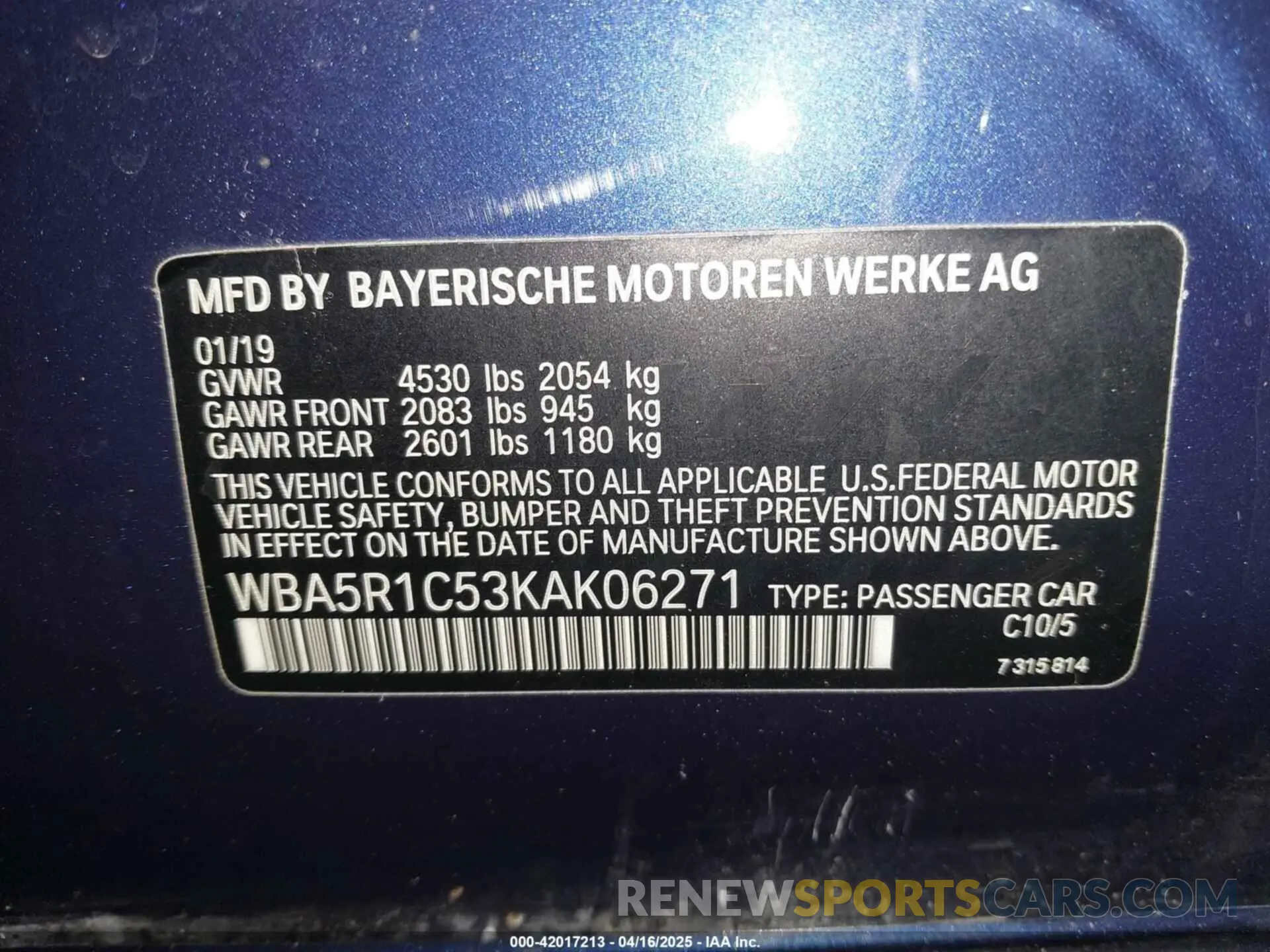 9 fotografías del automóvil dañado WBA5R1C53KAK06271 BMW 330I 2019