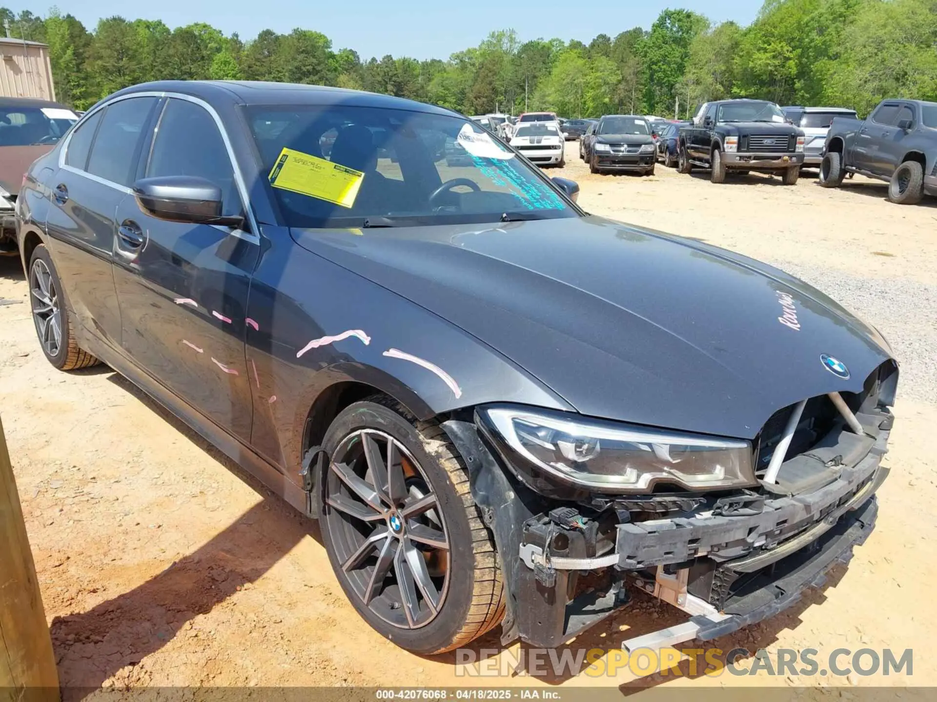 1 fotografías del automóvil dañado WBA5R1C5XKFH00567 BMW 330I 2019
