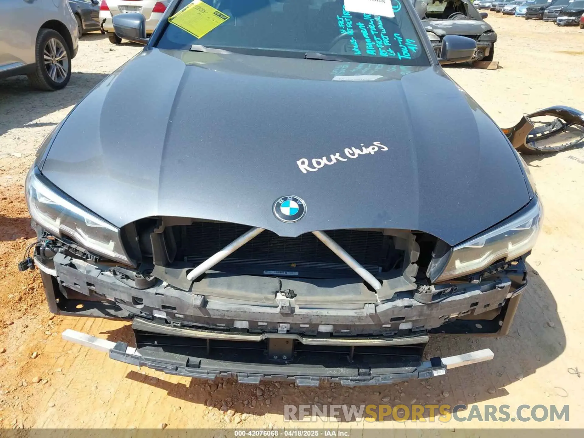 6 fotografías del automóvil dañado WBA5R1C5XKFH00567 BMW 330I 2019