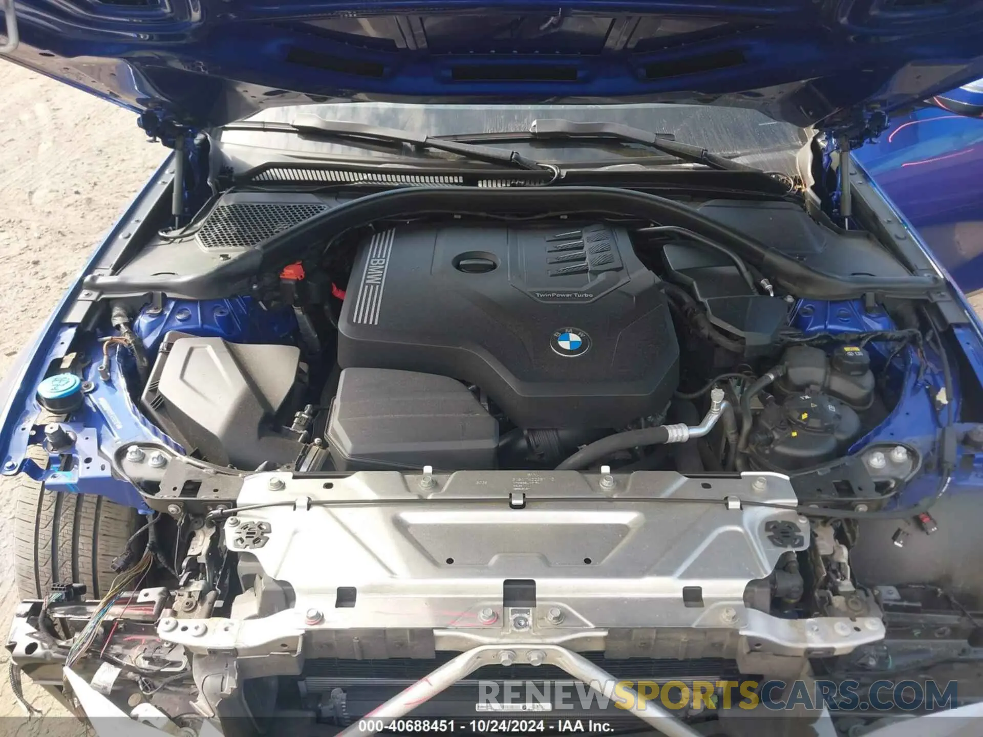 10 fotografías del automóvil dañado WBA5R7C51KAE82874 BMW 330I 2019