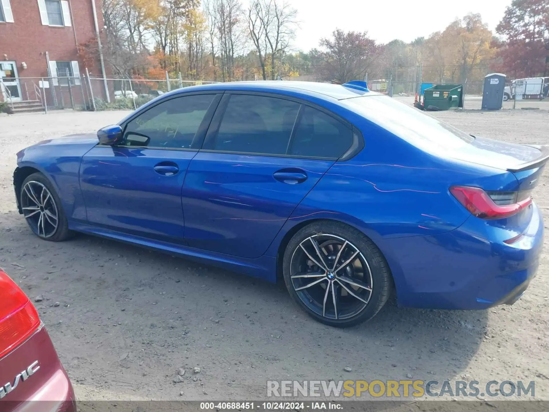 15 fotografías del automóvil dañado WBA5R7C51KAE82874 BMW 330I 2019