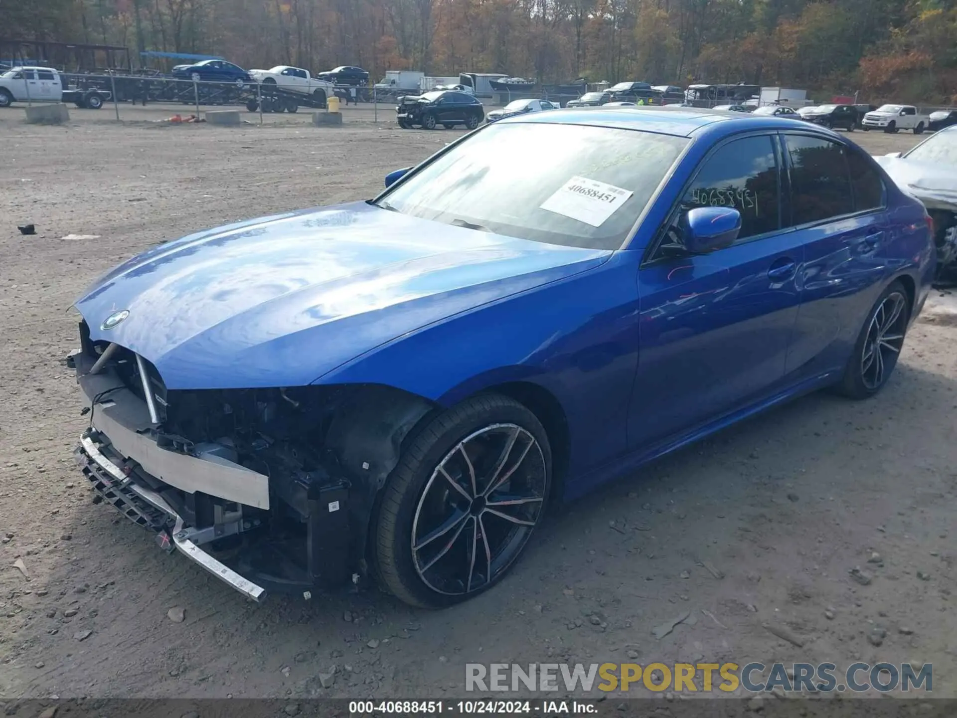 2 fotografías del automóvil dañado WBA5R7C51KAE82874 BMW 330I 2019