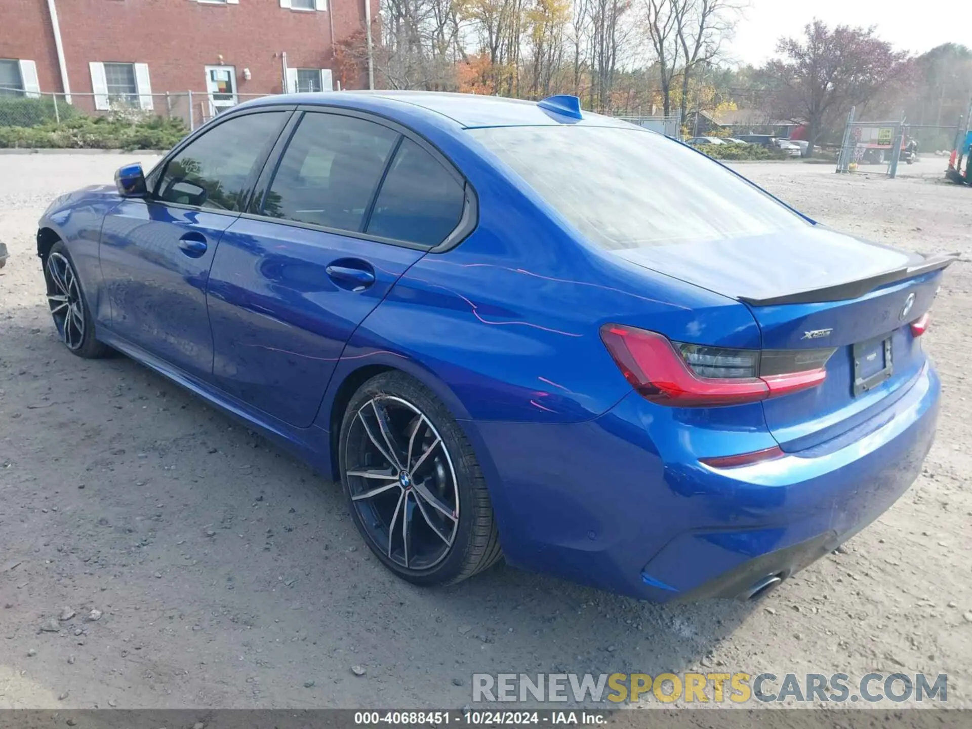 3 fotografías del automóvil dañado WBA5R7C51KAE82874 BMW 330I 2019