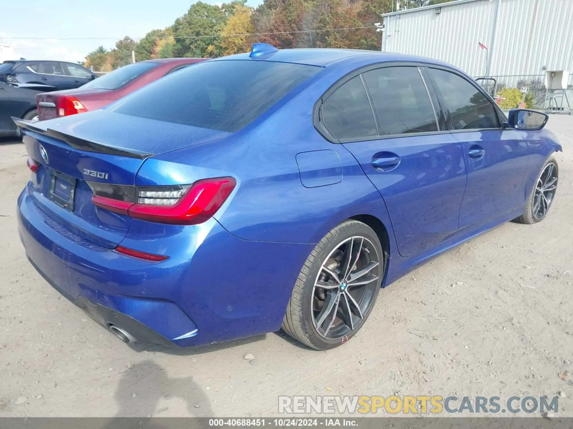 4 fotografías del automóvil dañado WBA5R7C51KAE82874 BMW 330I 2019