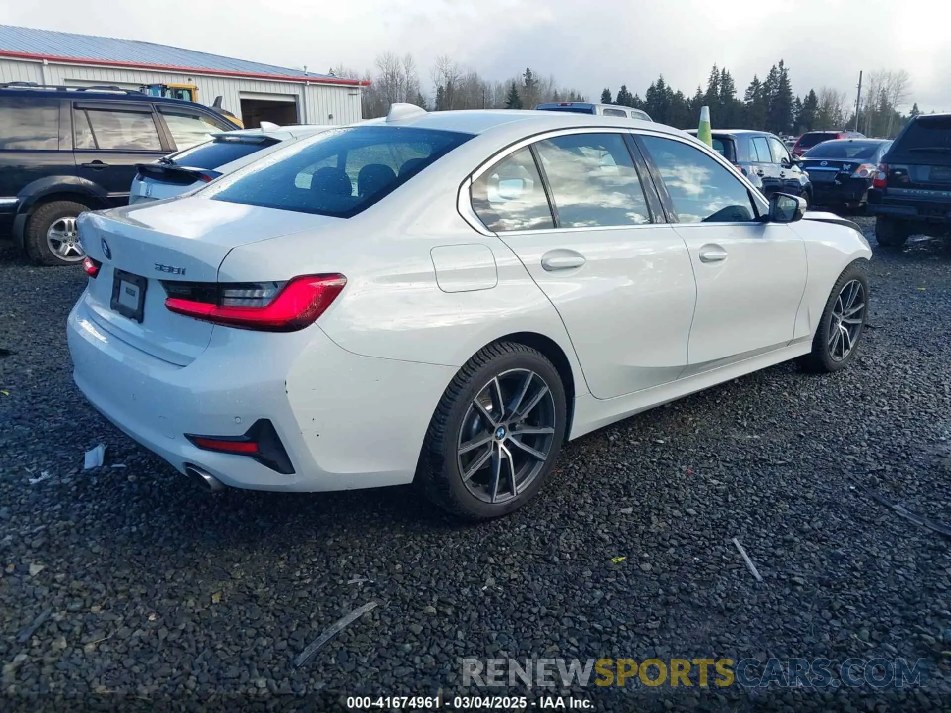 4 fotografías del automóvil dañado WBA5R7C51KFH13436 BMW 330I 2019