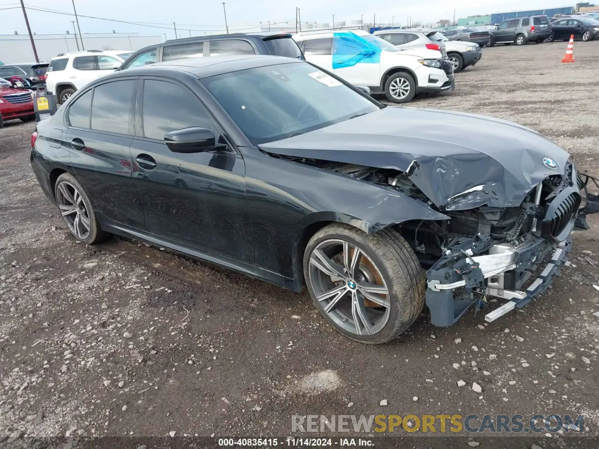 1 fotografías del automóvil dañado WBA5R7C53KFH15365 BMW 330I 2019