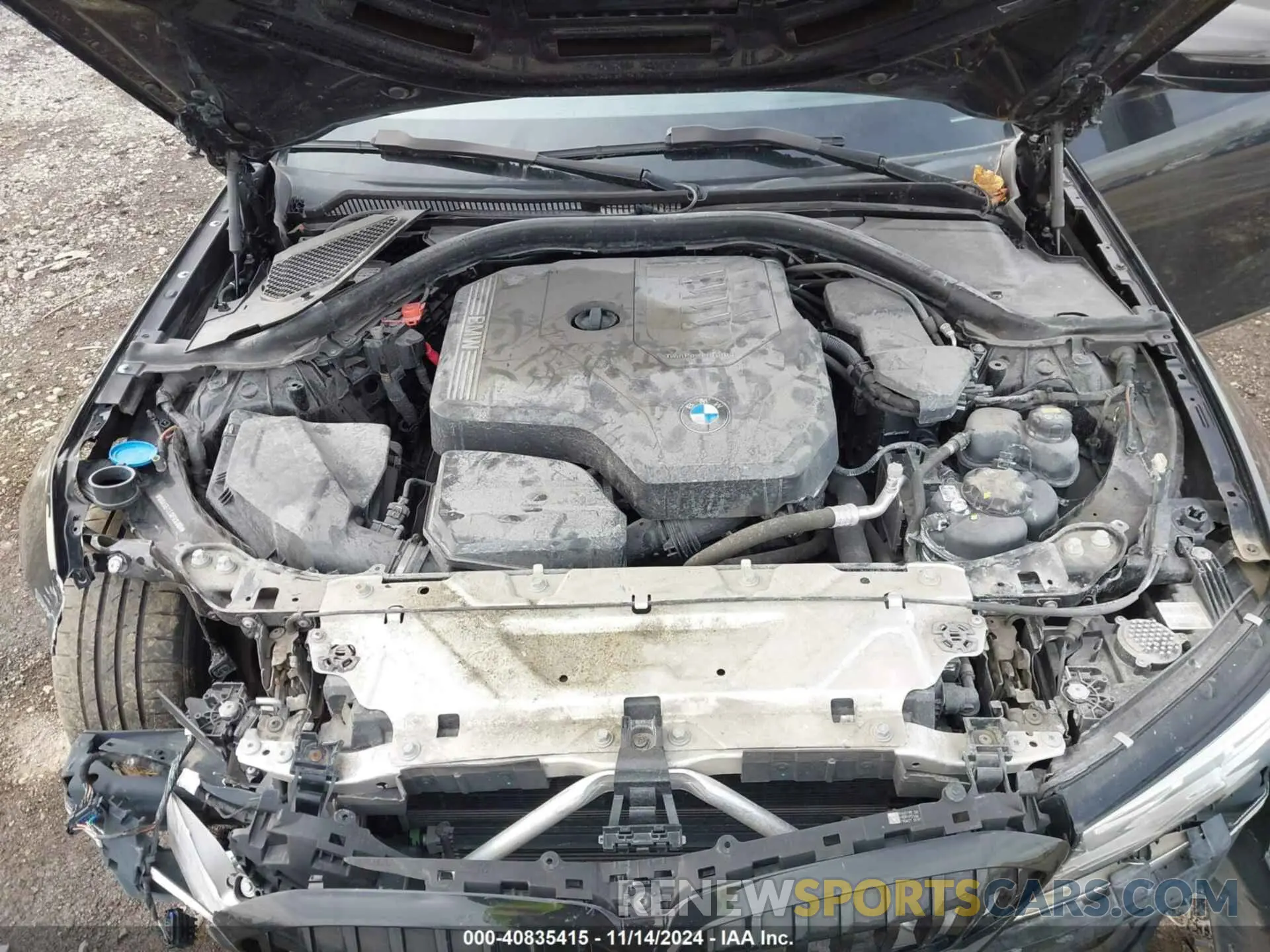 10 fotografías del automóvil dañado WBA5R7C53KFH15365 BMW 330I 2019